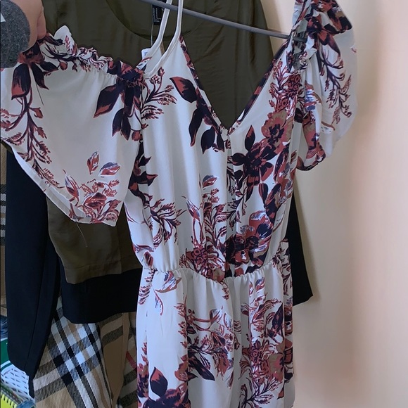 Sienna Sky Other - Over the shoulder flower pattern Romper